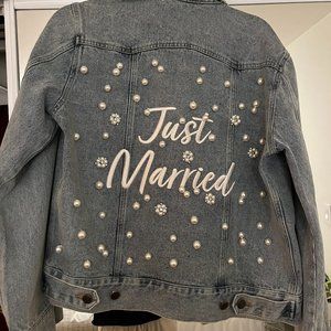 "Just Married" Lovers Society denim jacket